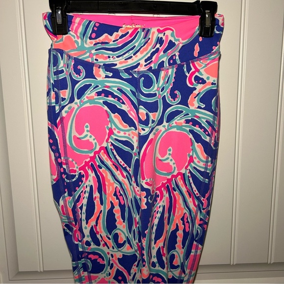 Lilly Pulitzer Luxletic Weekender Pop Up Jellies Be Jammin Leggings Size XS - Picture 2 of 8